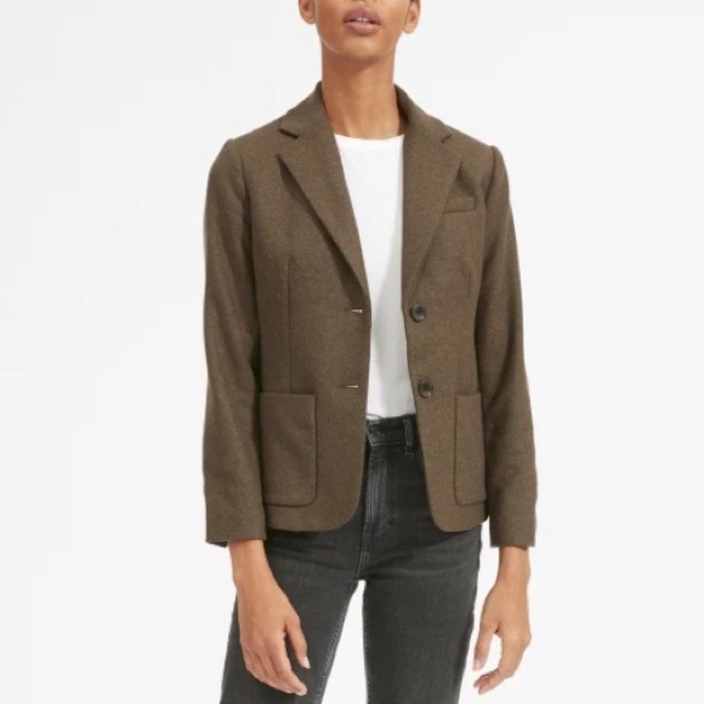 Everlane The Wool Academy Blazer - Peat - Size 00